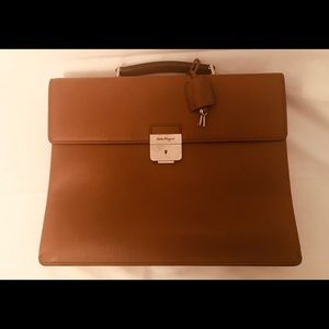 Salvatore Ferragamo Men’s Leather Briefcase